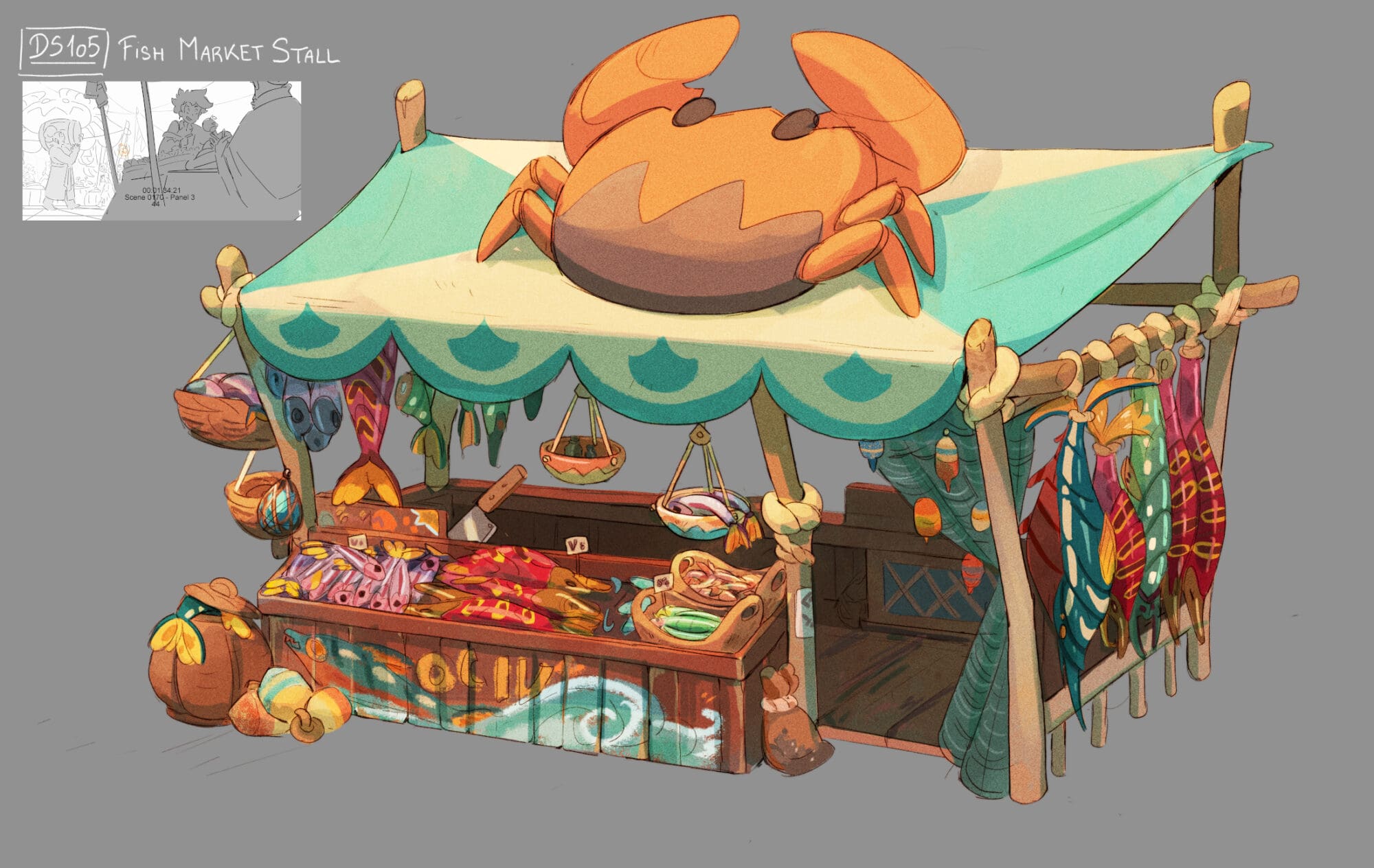 Dragon Striker Markets Fish Cart Concept