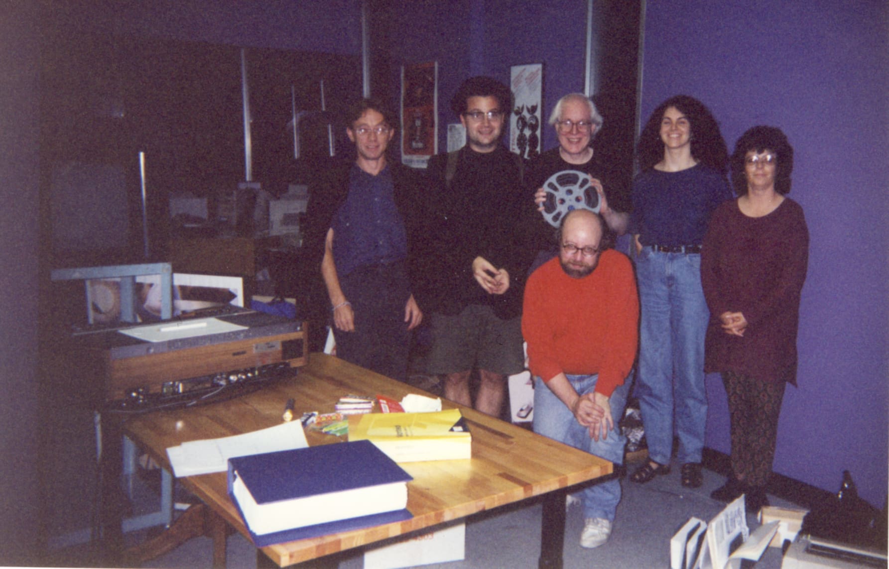 Image 2.1 - Otto, Chris, Marc Glassman, LInda Simensky, Ellen Pain. OIAF Director Tom Knott Kneeling