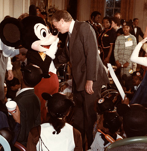Jimmy Carter and Mickey Mouse