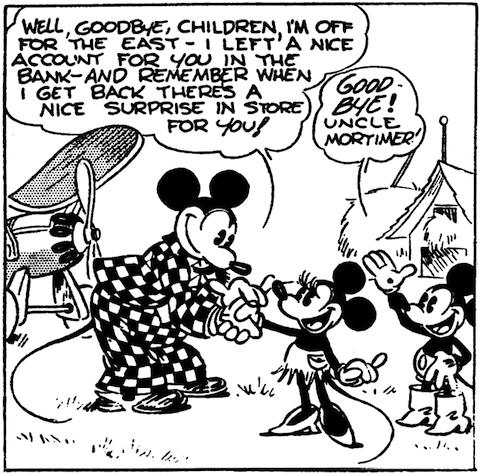 Mickey Mouse comic by Floyd Gottfredson