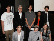 Student winners of the NBR Award: (Back Row, L-R) Bernardo Britto; John Canemaker, professor and Head of the Animation Program; Seiju M Einarsen; Mary Schmidt Campbell, dean of the Tisch School of the Arts; Matt Christensen; (Front Row, L-R) John W Xiao; Jacob Kafka; and Jennifer R Paehr.