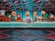 â€œLast Supper in South Parkâ€ painting by Ron English