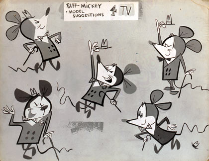 Tom OrebÃ¢â‚¬â„¢s Mickey model sheet