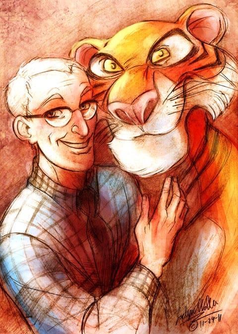 Milt Kahl and his Tiger