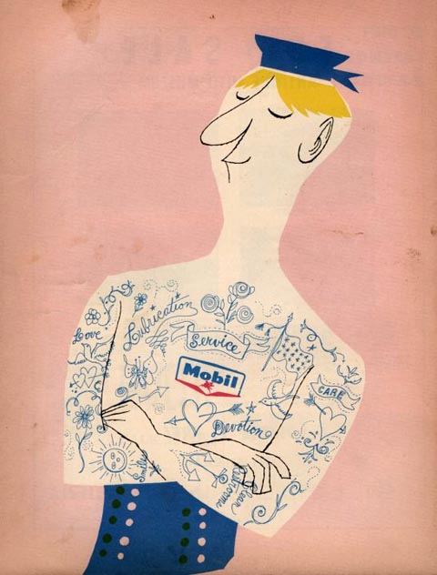 Mobil Ad by Ward Kimball