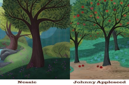 Nessie and Johnny Appleseed