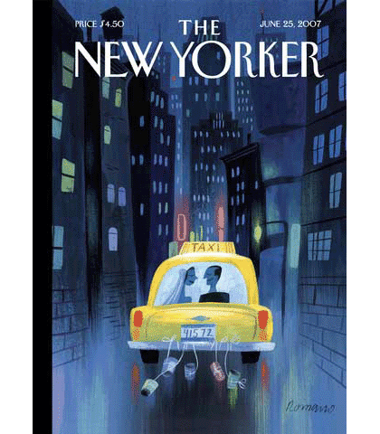 New Yorker cover by Lou Romano
