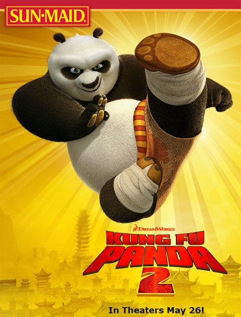 Sun-Maid Launches Promotion in Conjunction With DreamWorks Animation's Kung  Fu Panda 2