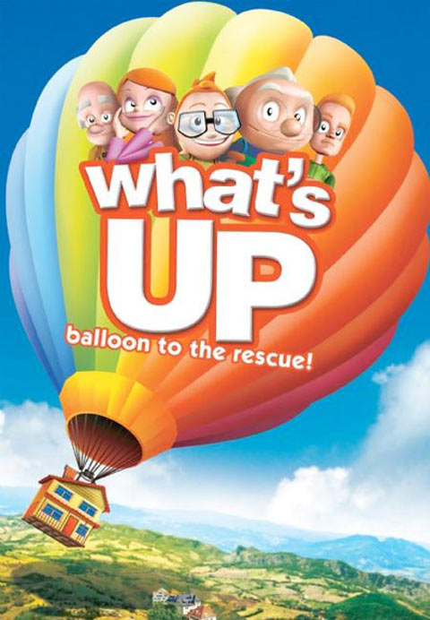 party balloons cartoon. Up: Balloon to the Rescue.