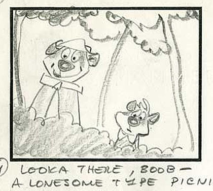 Warren Foster storyboard