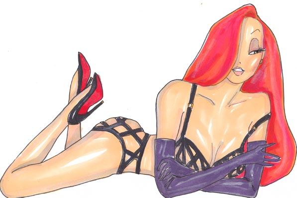 Fashion Magazine Galore Uses Jessica Rabbit To Model Lingerie