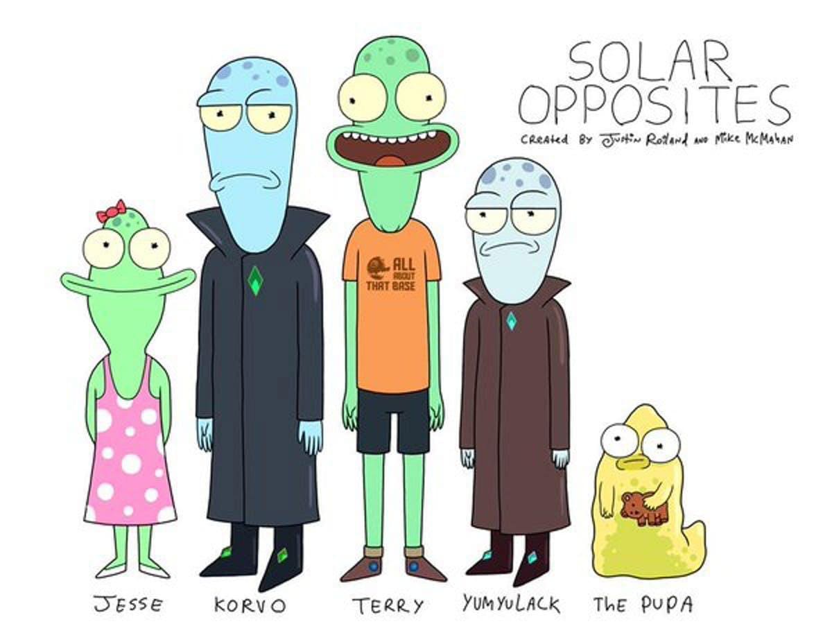 Concept art from "Solar Opposites" posted in 2015 on <a href="https://twitter.com/JustinRoiland">Justin Roiland's Twitter</a>.