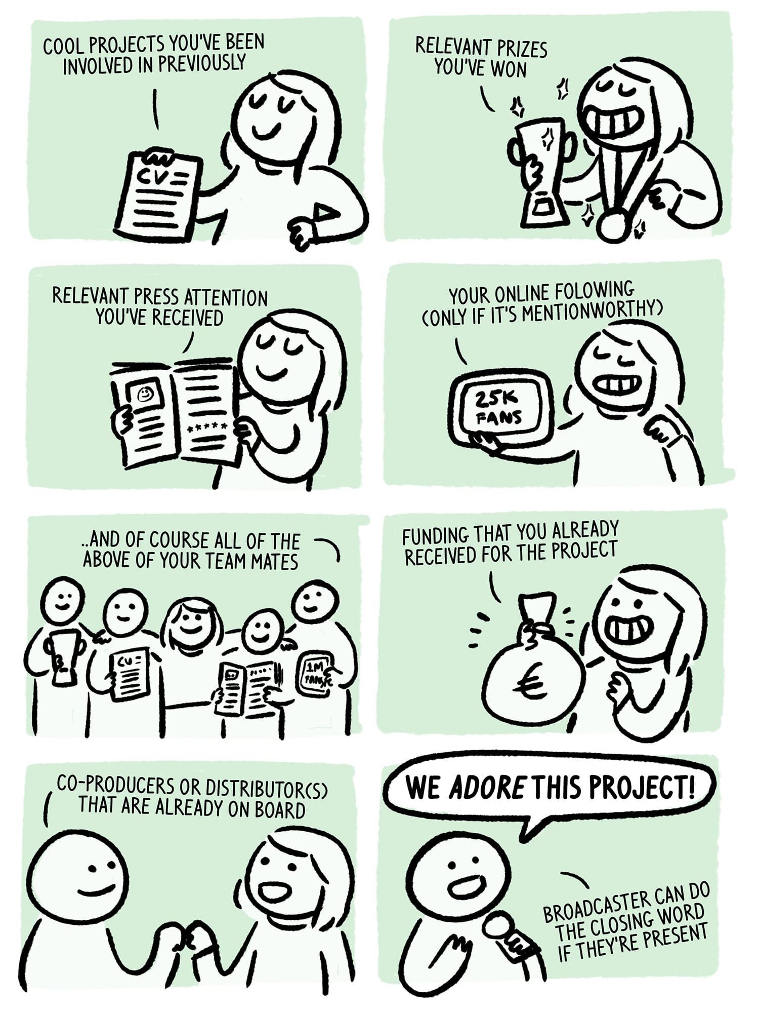 Tips on pitching an animated project.