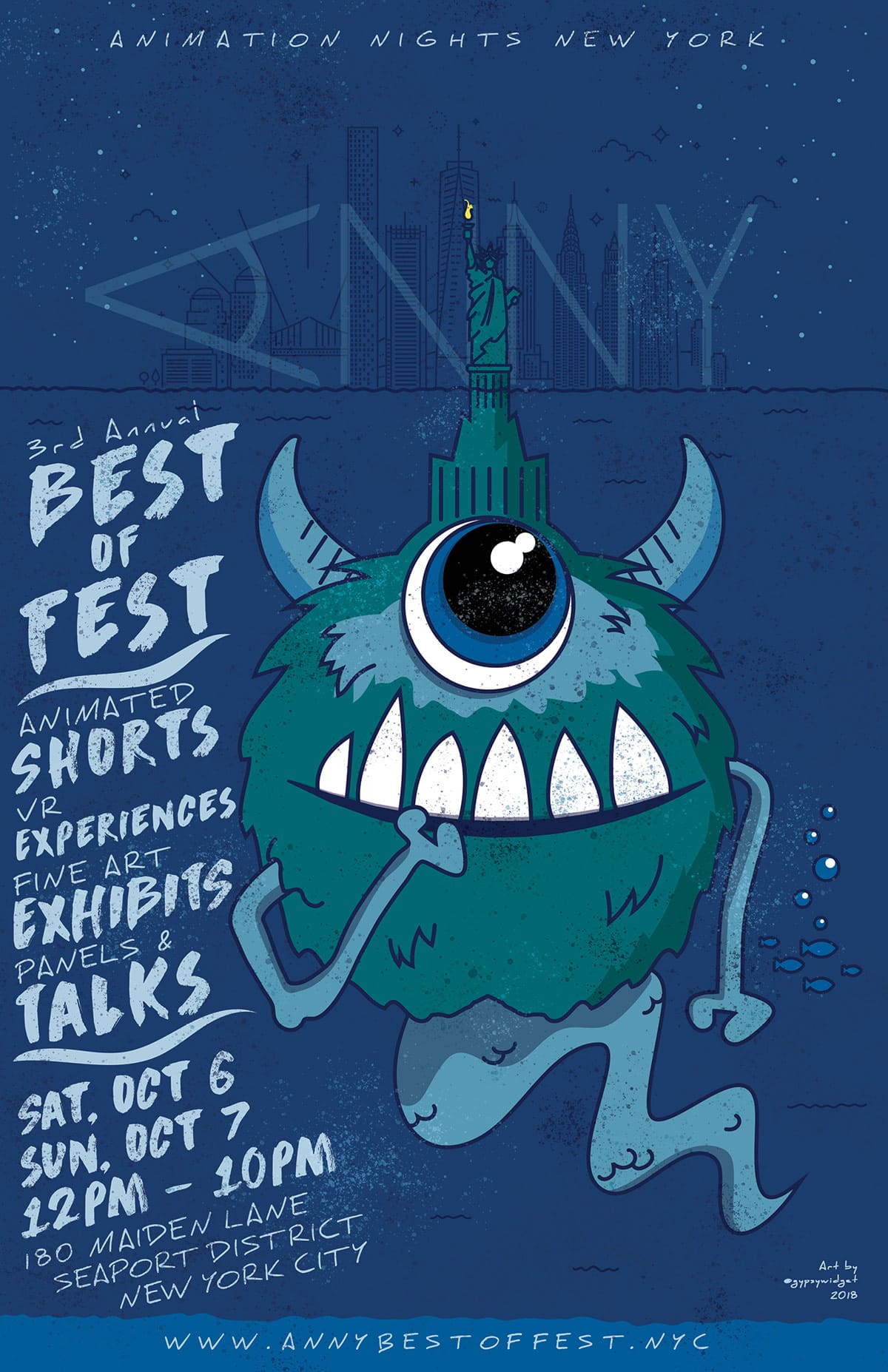 ANNY Best of Fest 2018 poster.
