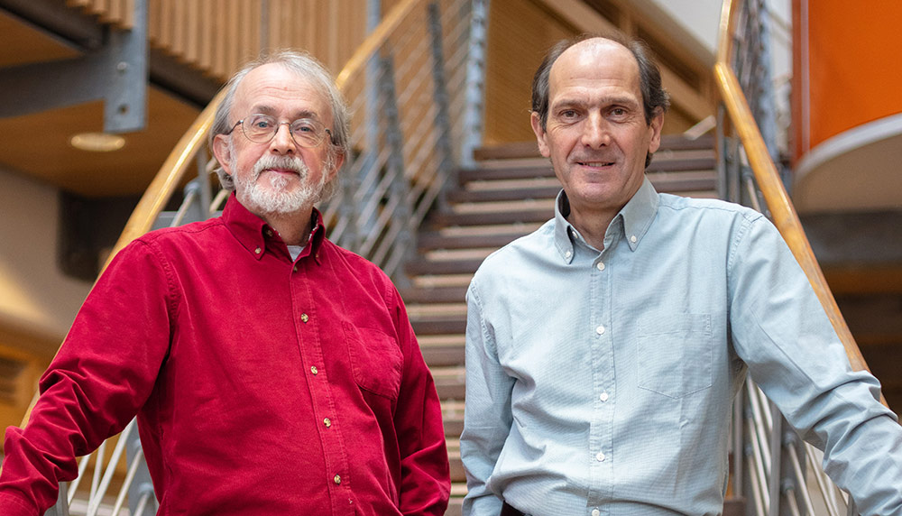 Aardman founders Peter Lord (l.) and David Sproxton.