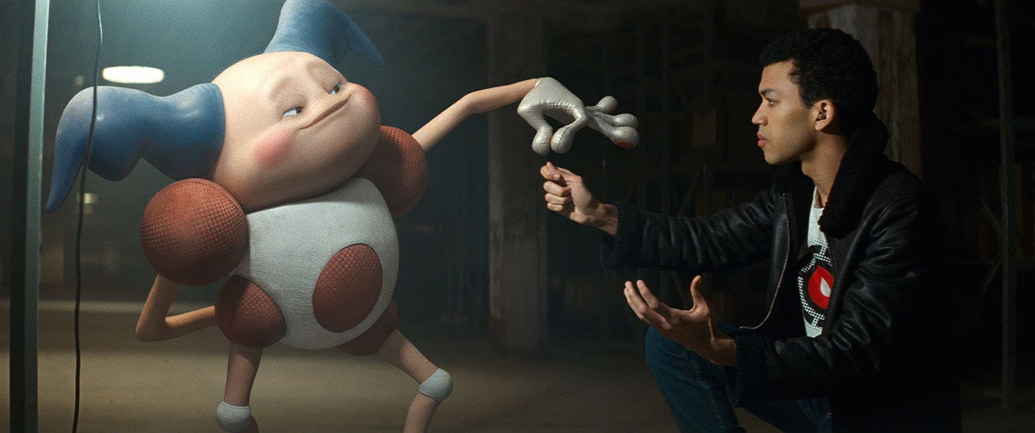 Mr. Mime presented a design challenge because he was made up of inanimate parts as opposed to organic parts. Image courtesy Warner Bros. Pictures.