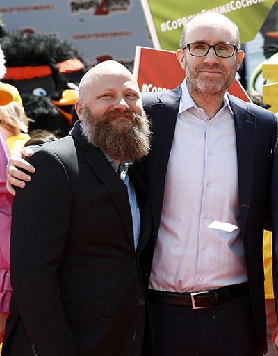 Director Thurop Van Orman and producer John Cohen at the Cannes Film Festival. Photo courtesy of Sony Pictures Animation.