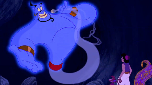 "Aladdin" genie singing