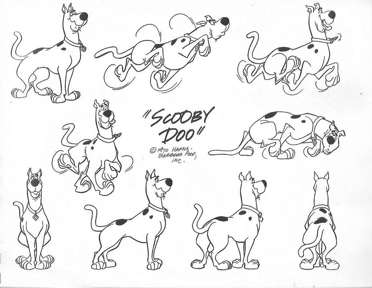 Scooby model sheet