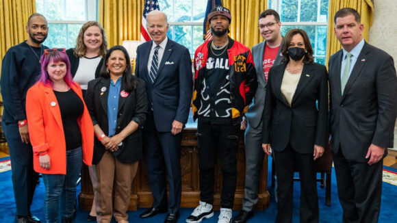 Titmouse employee Rachel Gitlevich at the White House