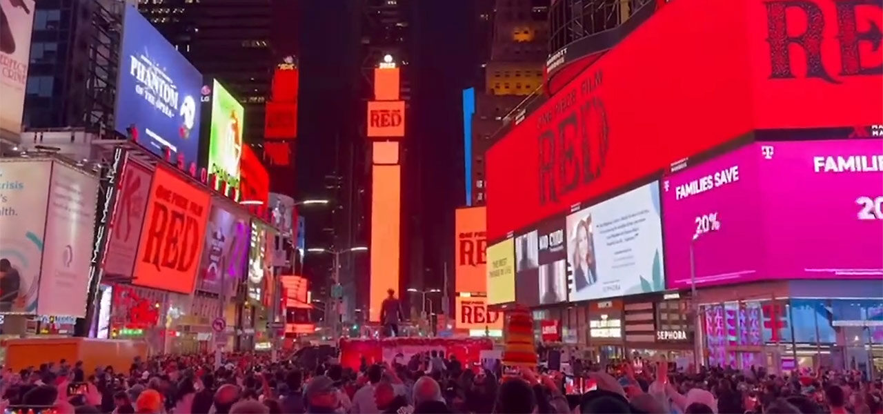 One Piece Film Red in Times Square