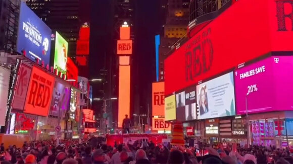 One Piece Film Red in Times Square