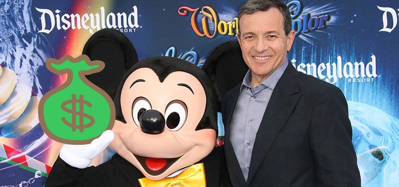 Bob Iger and Mickey Mouse