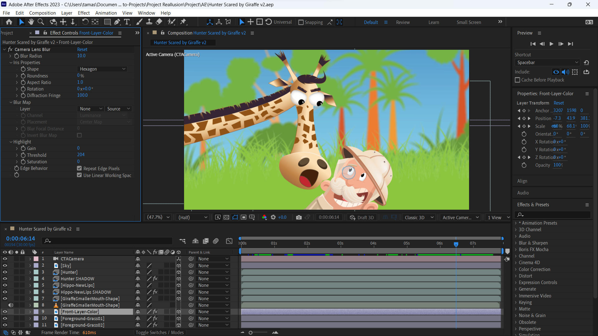 00 Cartoon Animation 4 (CTA 4) Work In Progress I & II