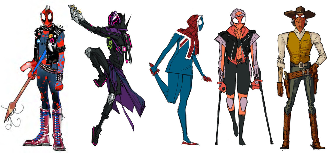 Across the Spider-Verse Designs