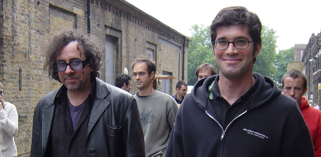 Burton and Johnson on during production.