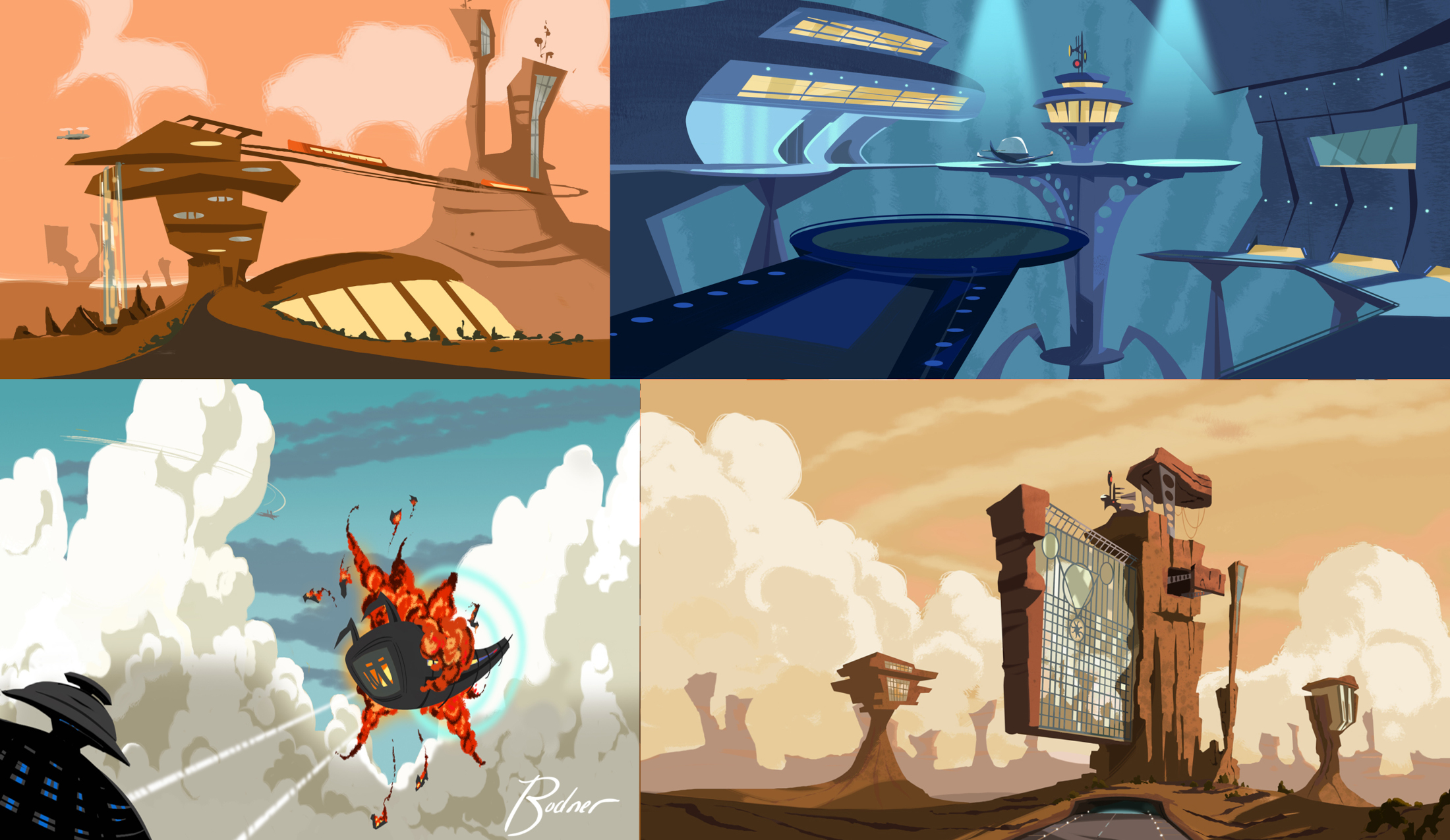 DreamWorks Dev Art by Alan Bodner