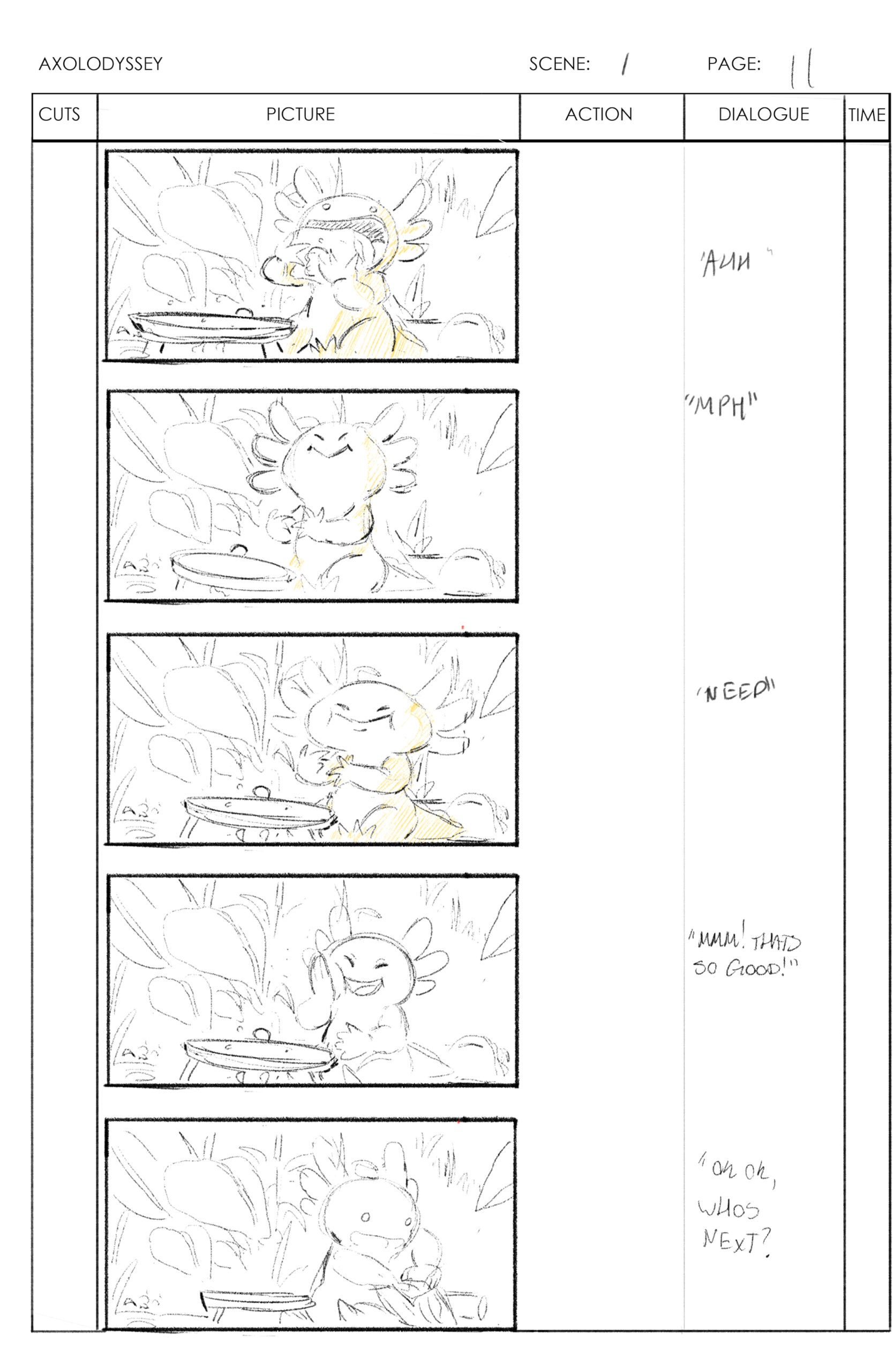 Axolodyssey Storyboard 