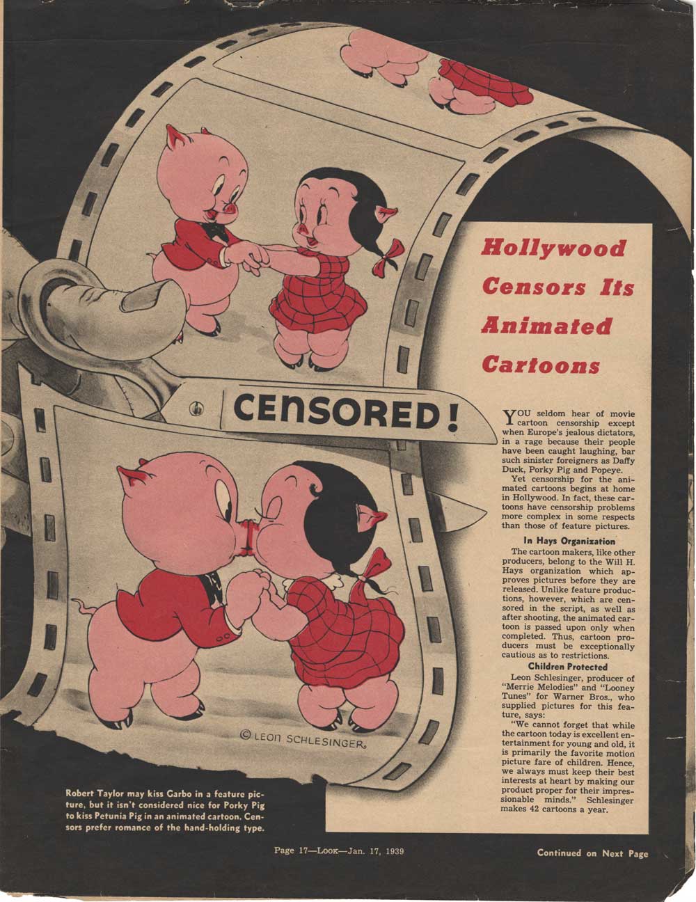 How Hollywood Censored Its Animated Cartoons.