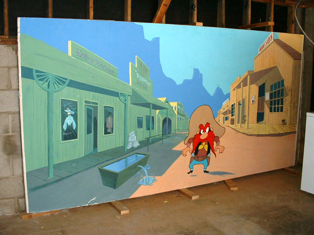 Warner Bros. cartoon murals